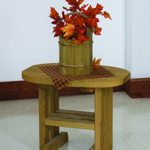 wooden end table