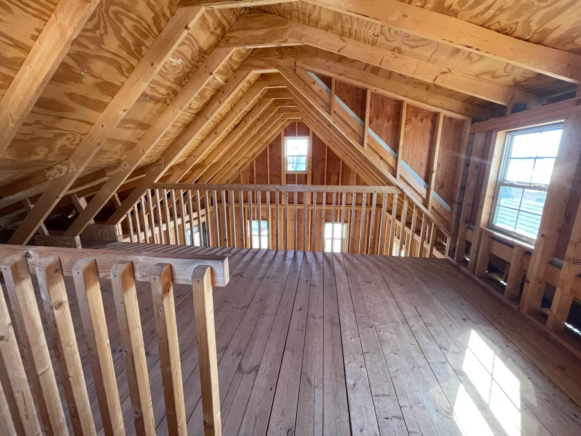 two story cabins upstairs