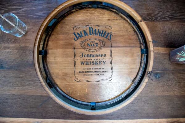 jack daniels barrel wooden dining set