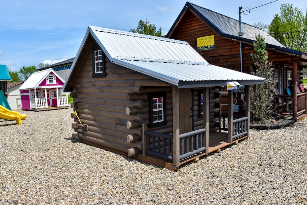 Playhouse Log Cabin Hartville Outdoor Products