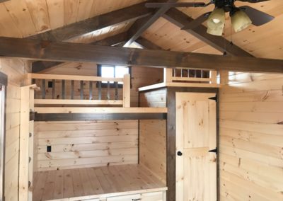 log cabin interior