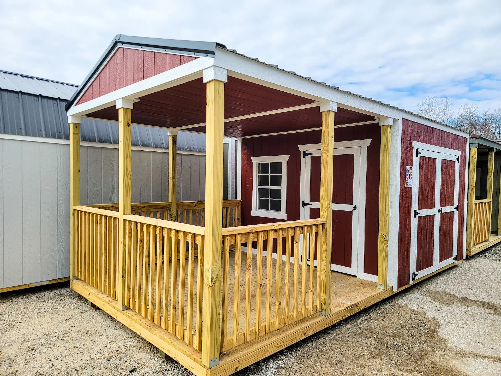 shed with porches for sale near me