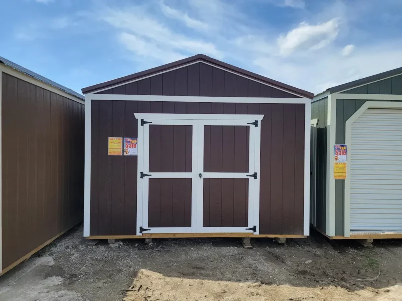 12x16 double door storage barn