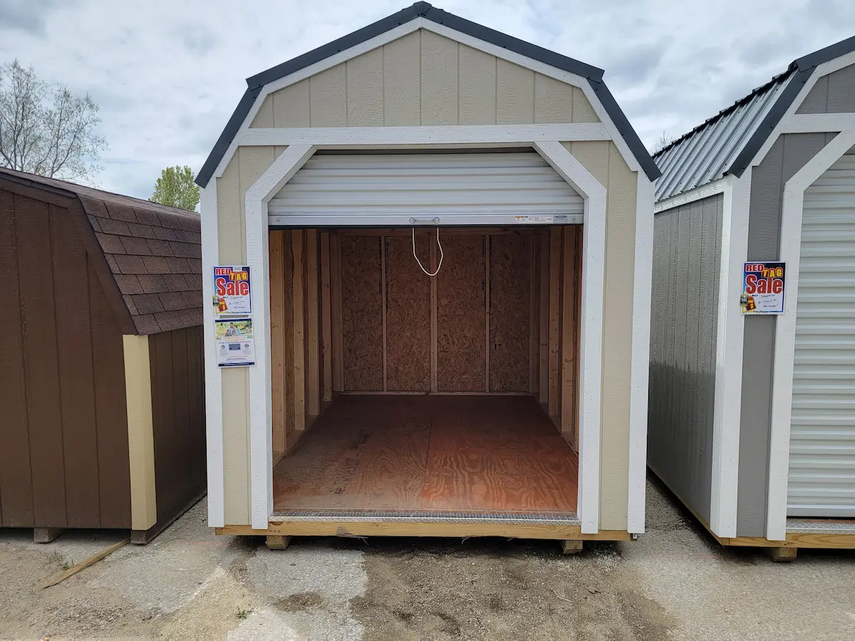hartville outdoor products garage door shed