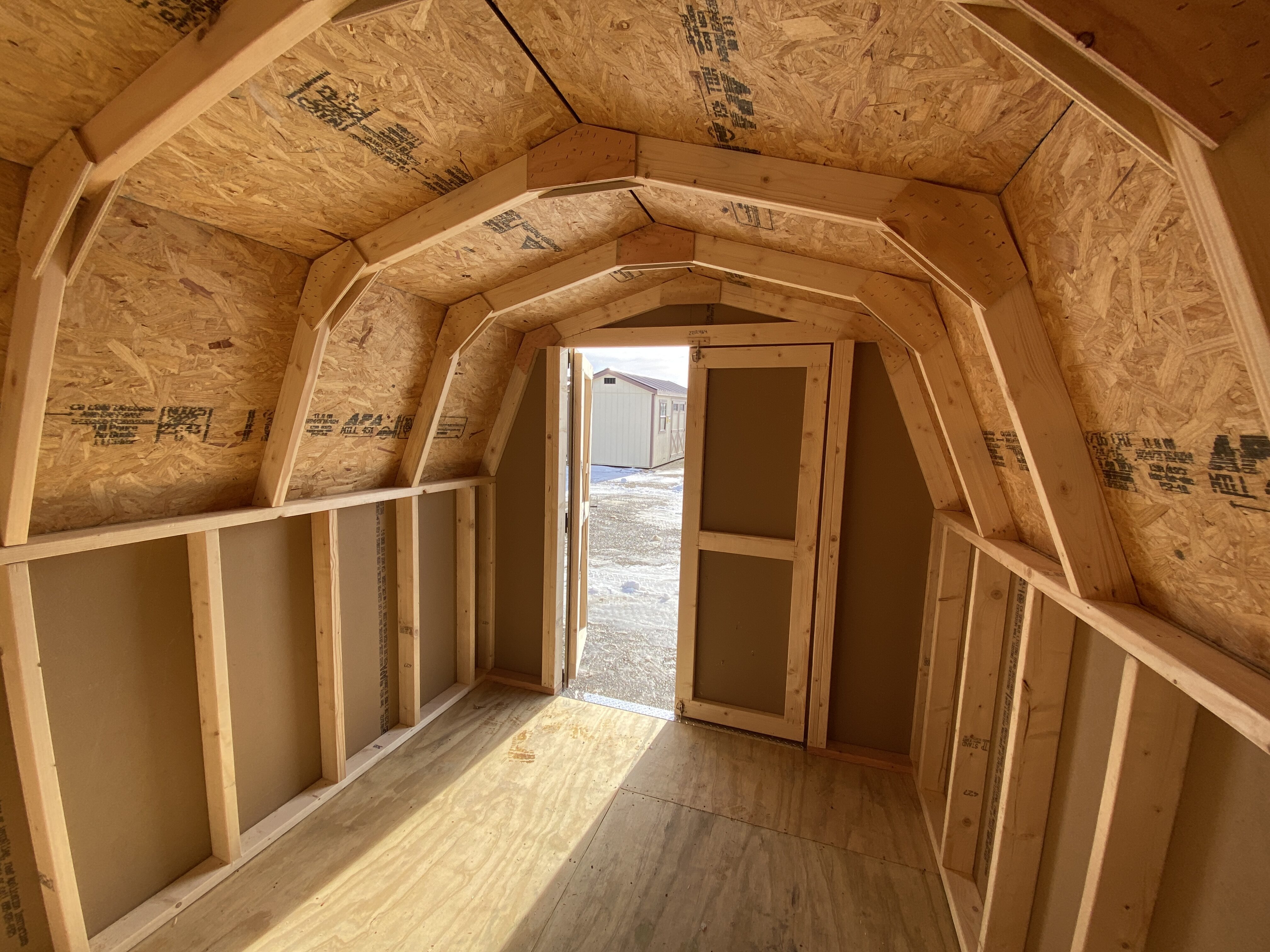 8x10 Classic Barn Unstained Barns Vented Shed