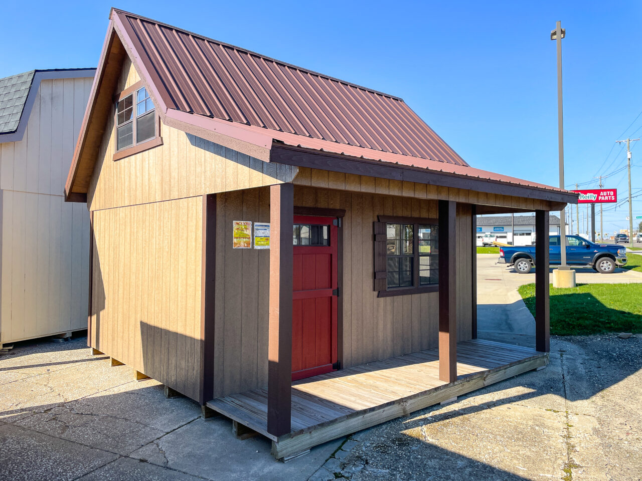 12x16 Lofted Porch Shed | Porch Shed | Lofted Porch Sheds