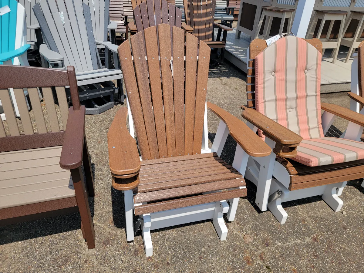 adirondack glider chair with cupholder