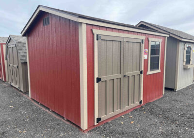 gable shed with double door