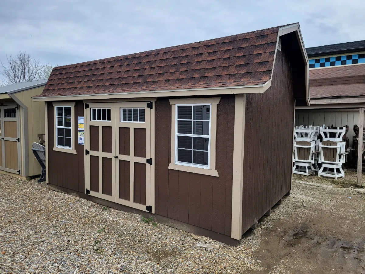 Brown Barn | 10 x 16 Barn / Premier | Brown Shed