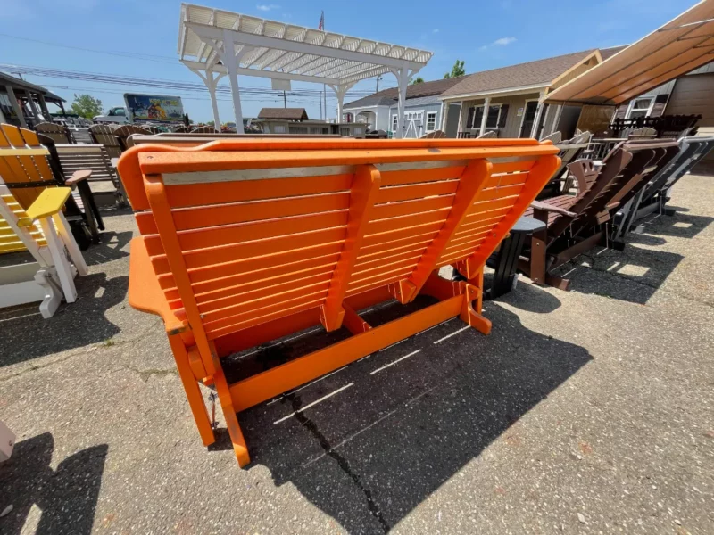 hop orange outdoor glider chair set