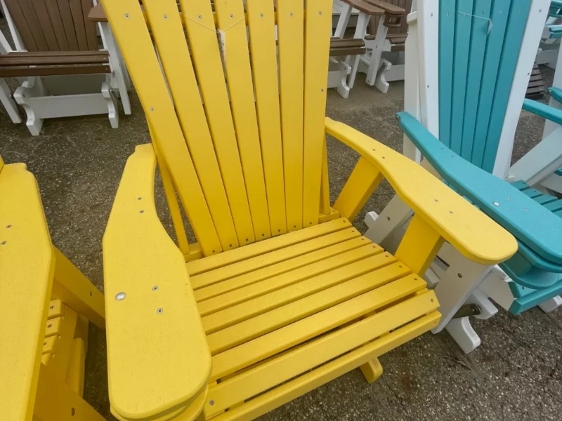 poly outdoor chair yellow