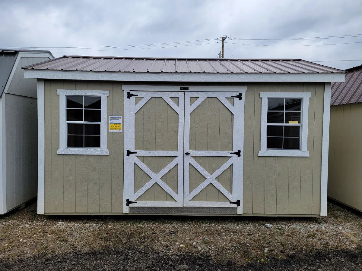 prefab shed painted