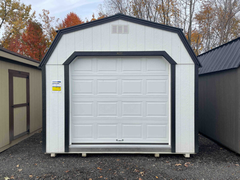 shed with garage door