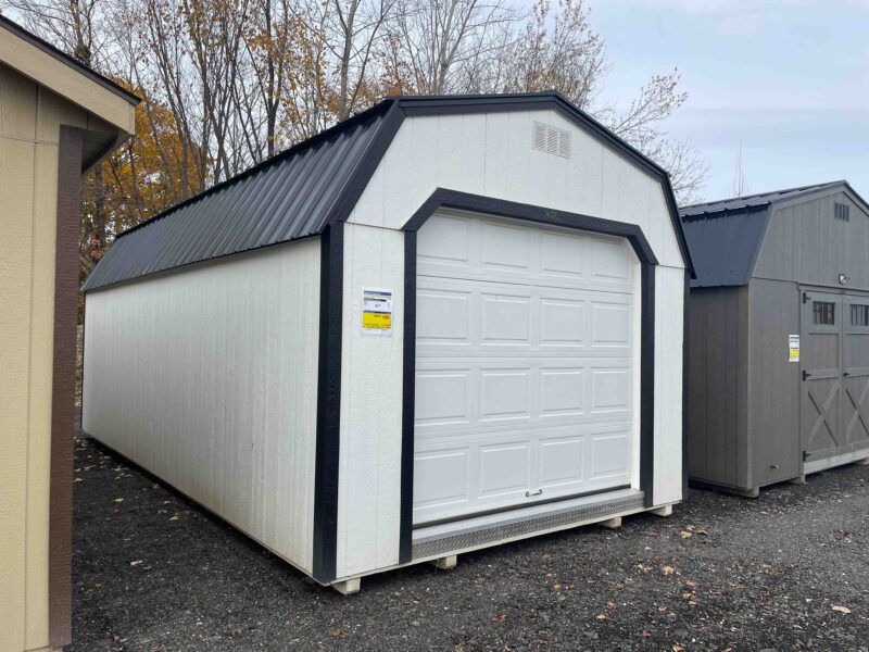 shed with garage doors for sale