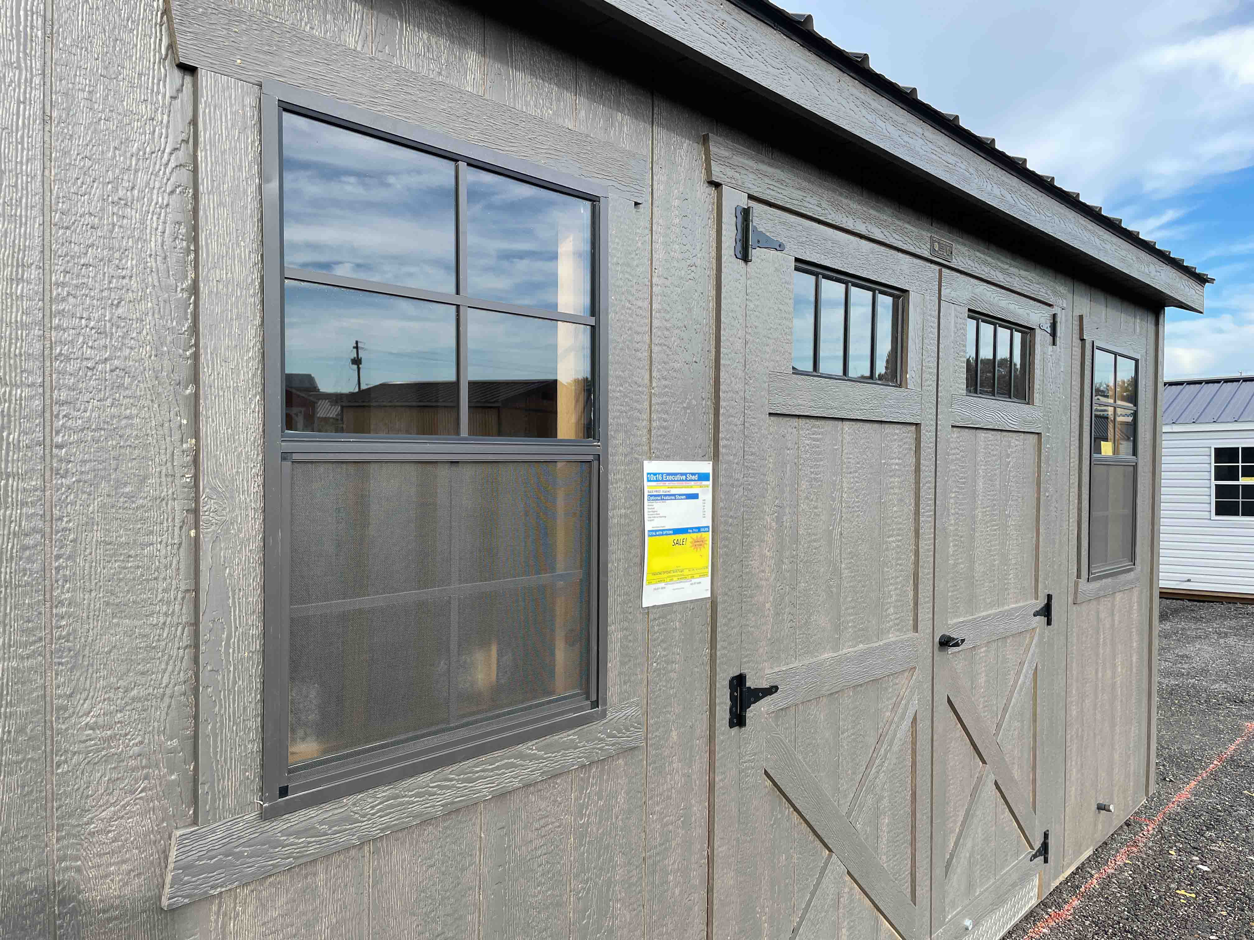 Tinted Window | 10x16 Executive Storage Shed