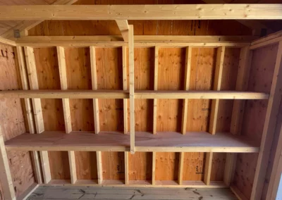 drawers for tools in shed