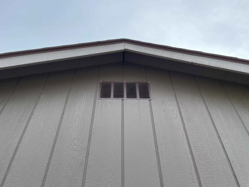 shed with loft building