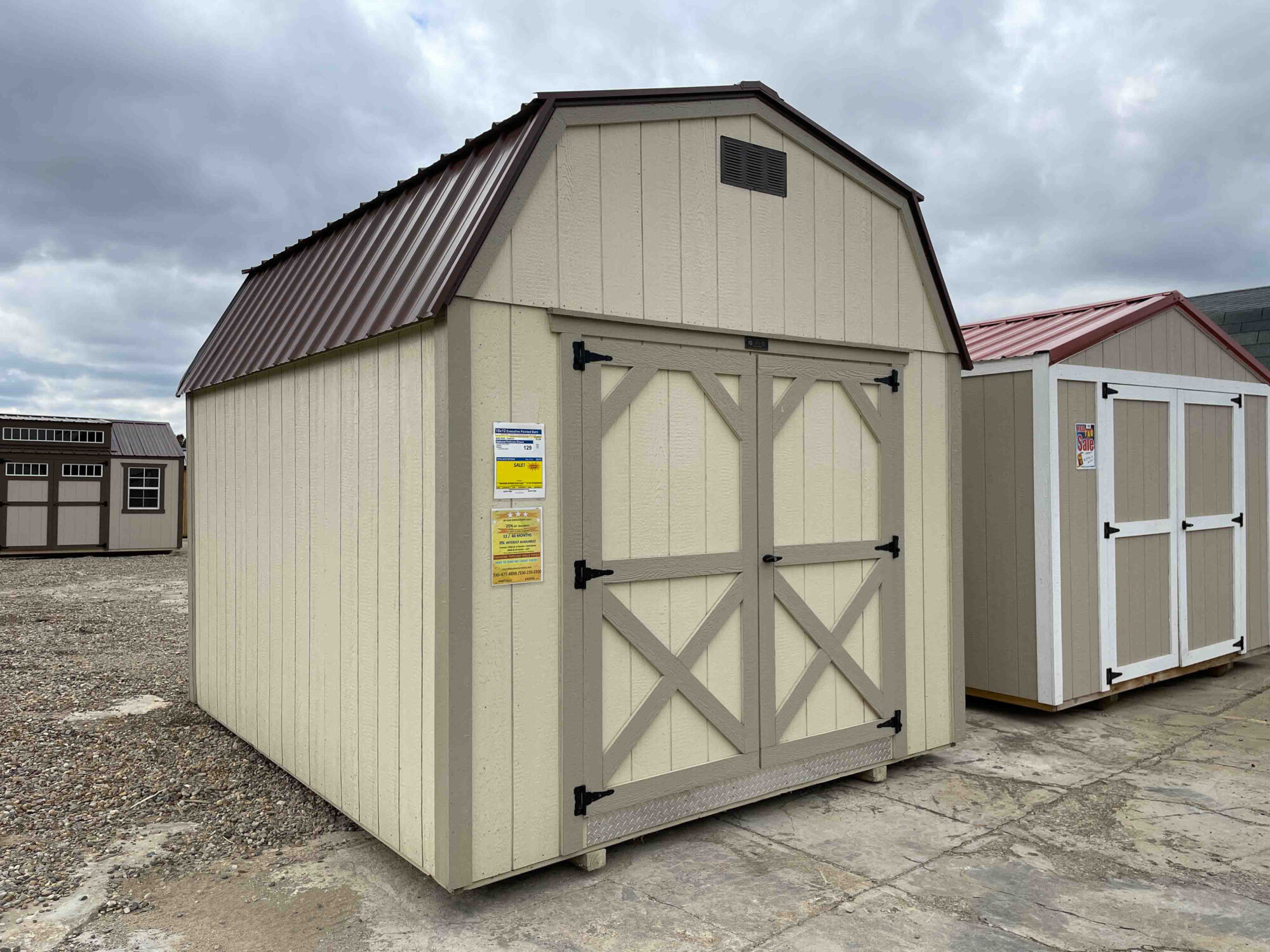 10x12 Storage Barns | 10x12 Executive Painted Barn