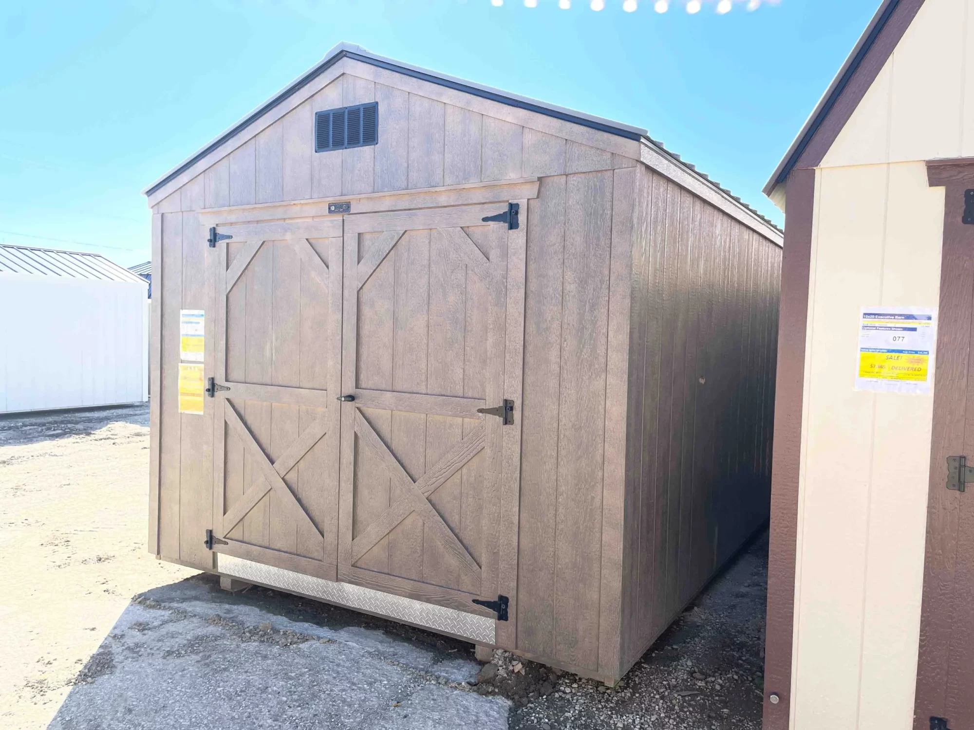 10x20 shed with loft