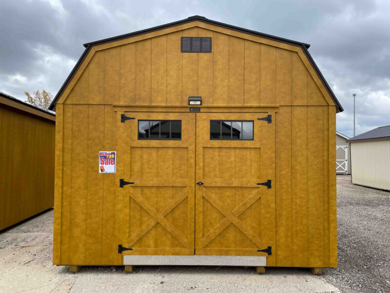 12x20 shed with double door