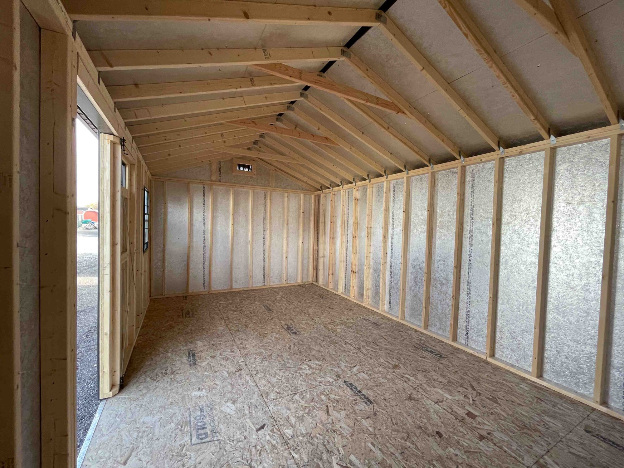 12x20 Executive Designer Shed Windows With Stained Shed