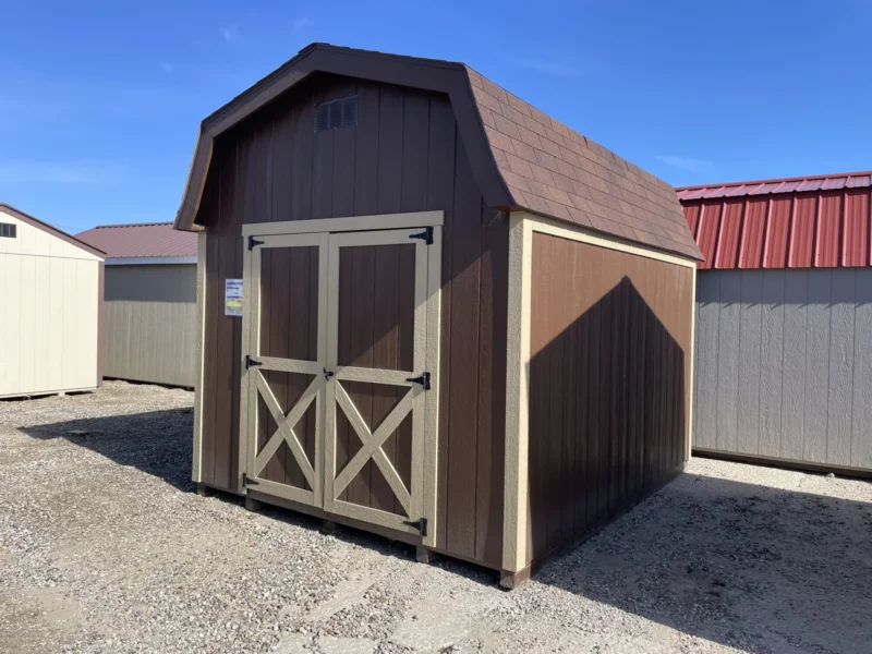 brown barn shed