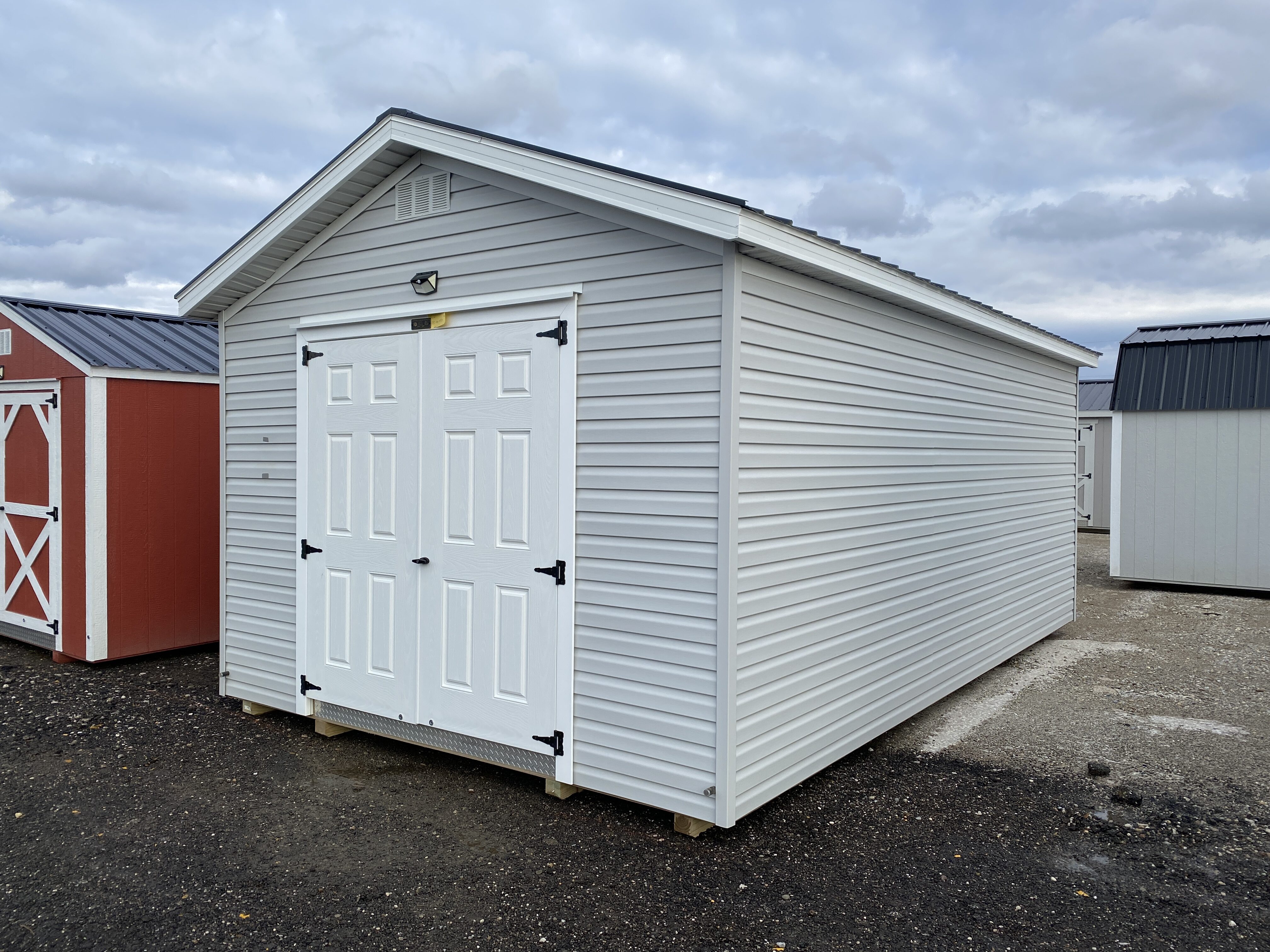 Double Door Shed For Sale 12x20 Executive Vinyl Shed