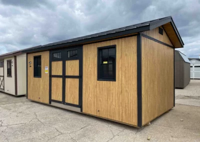 insulated shed with electricity