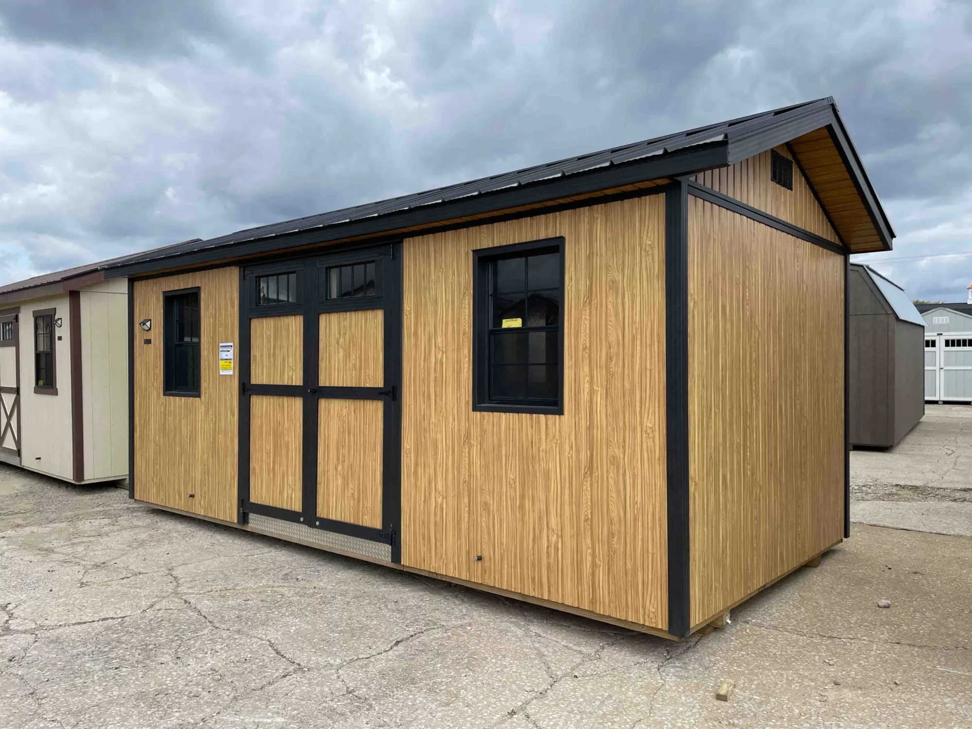 insulated shed with electricity