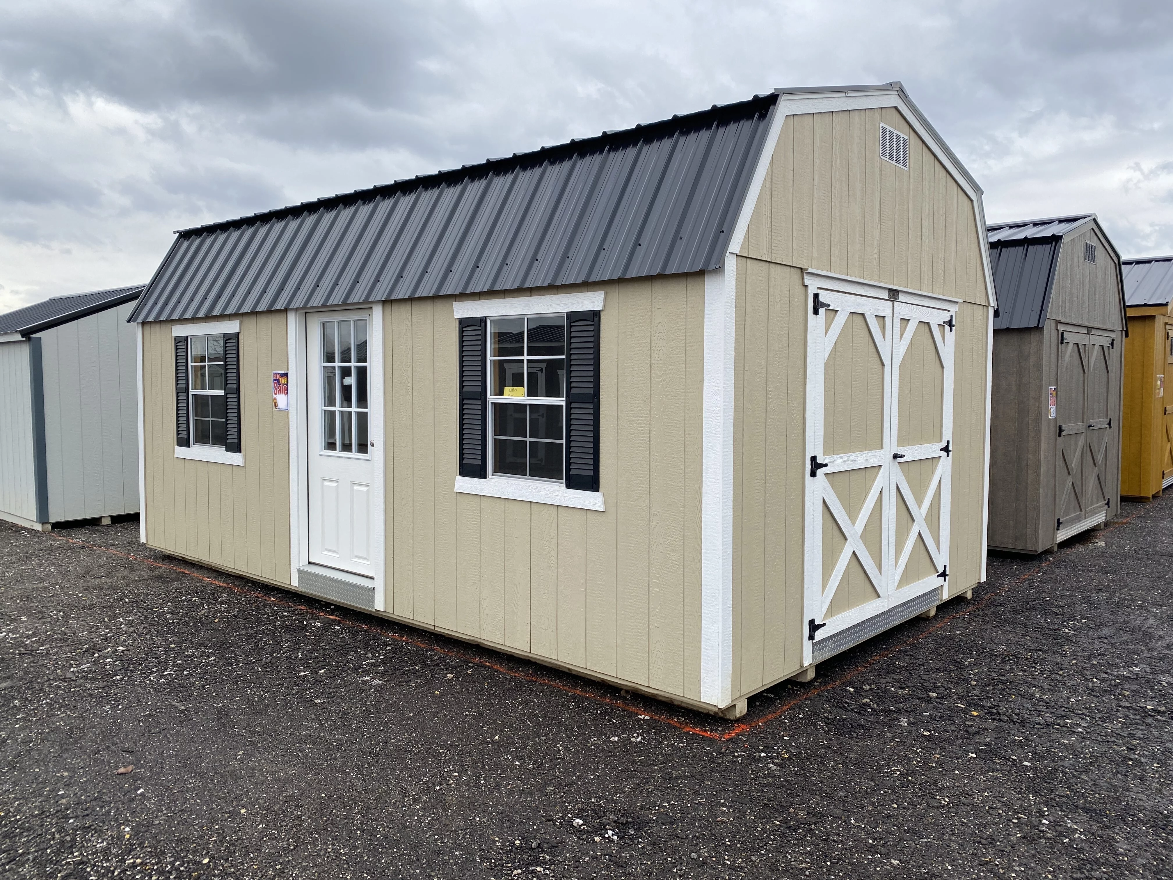 shed with steel roof on sale