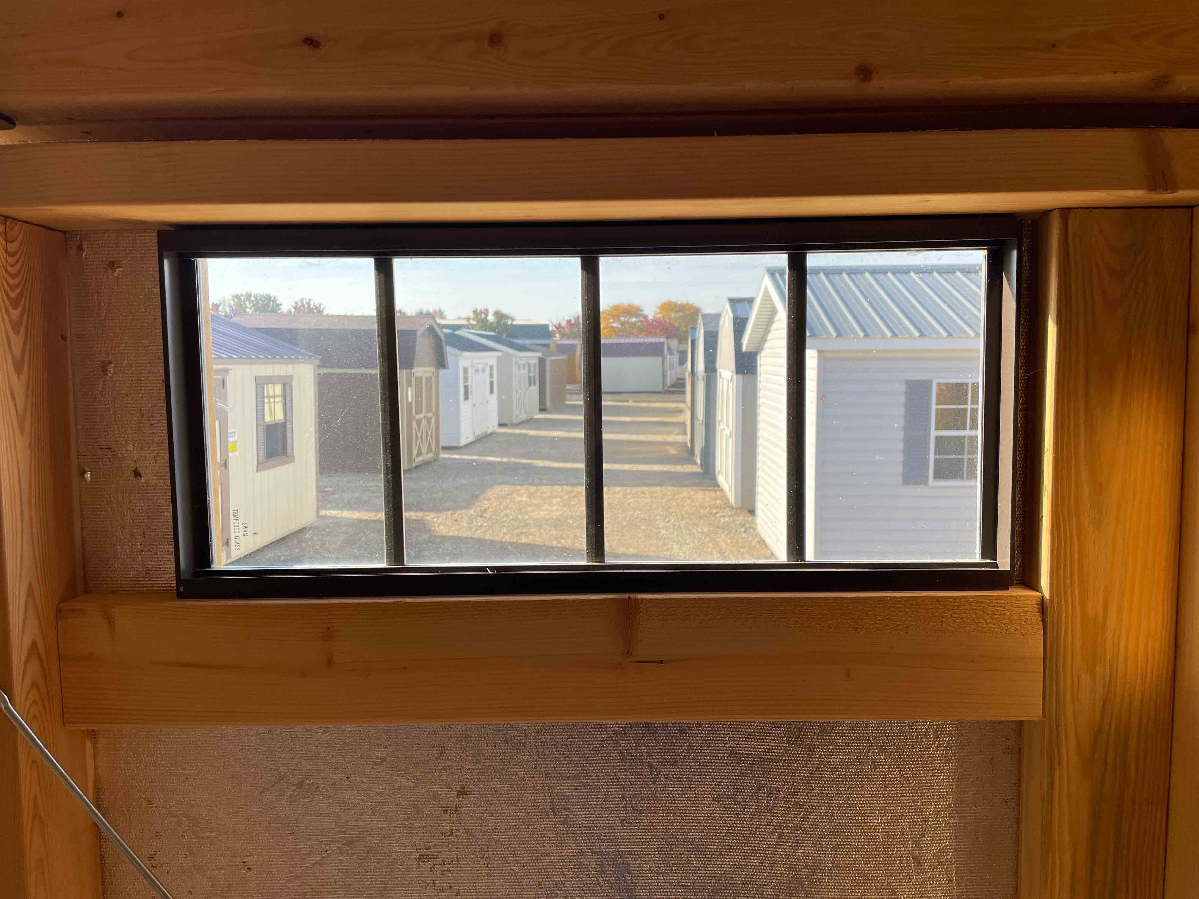 Stained Trim Sheds 12x16 Executive Gable Stained