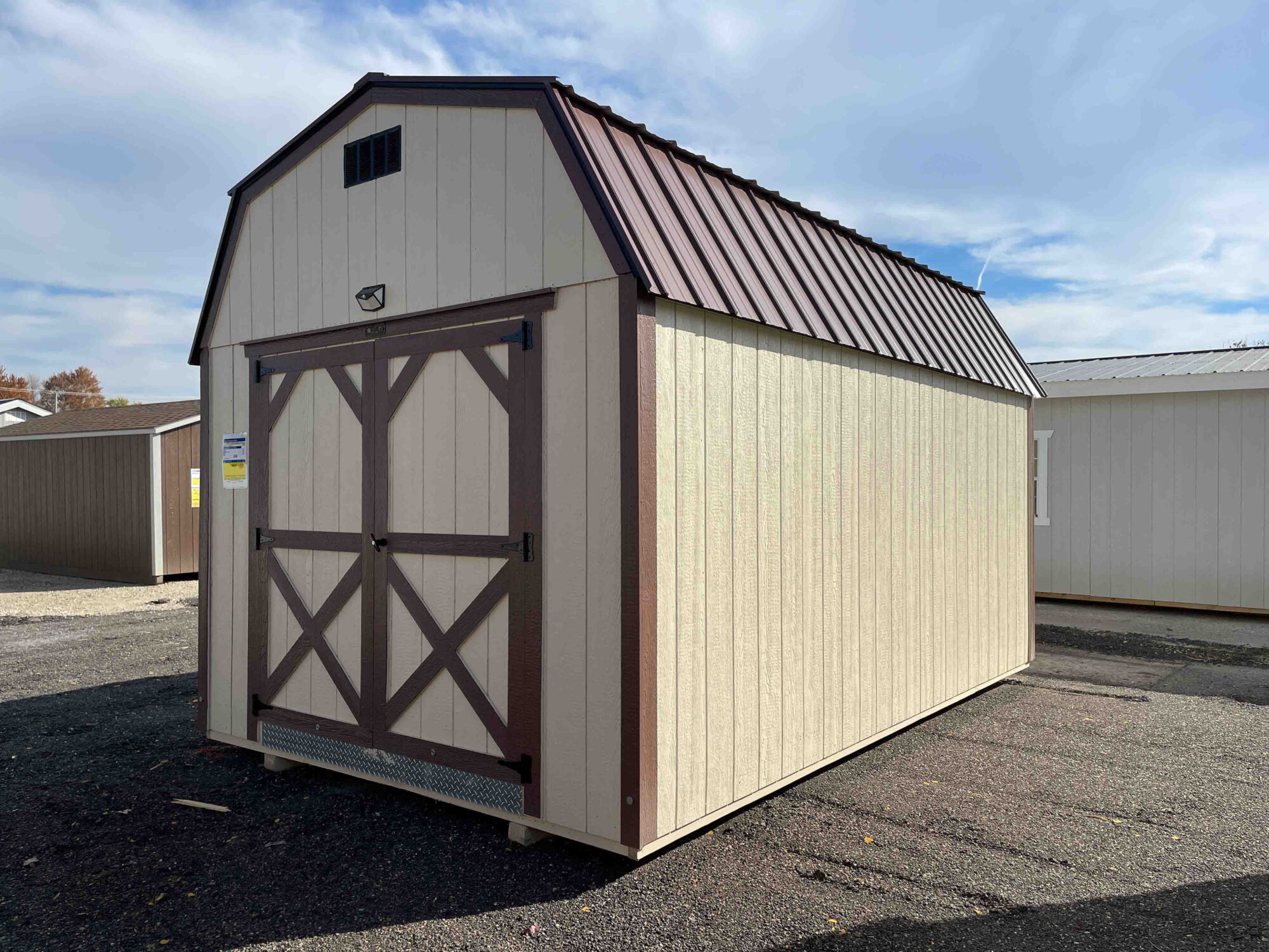 storage shed with loft on sale