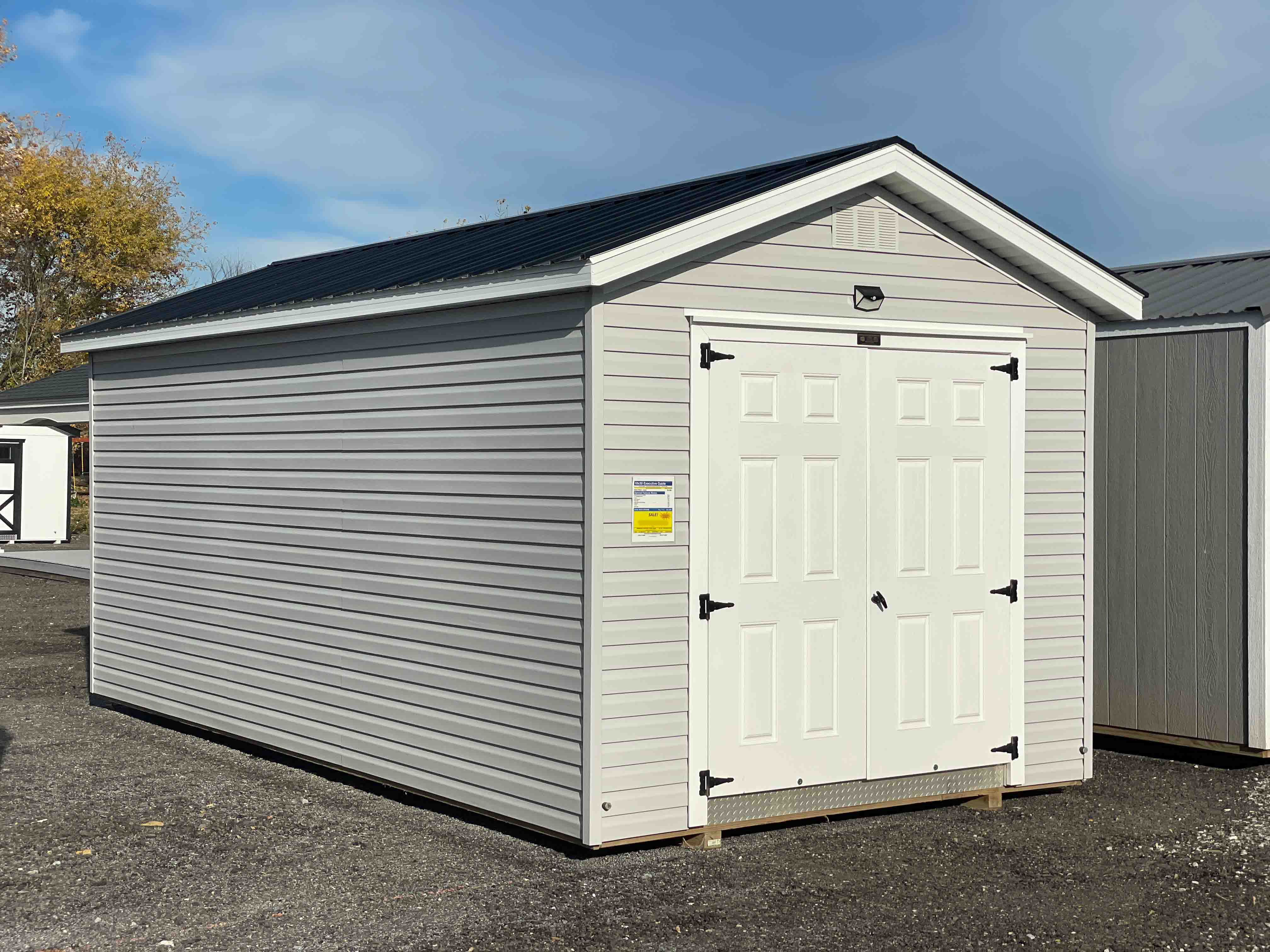 10x20 Executive Vinyl Shed Hartville Outdoor Products