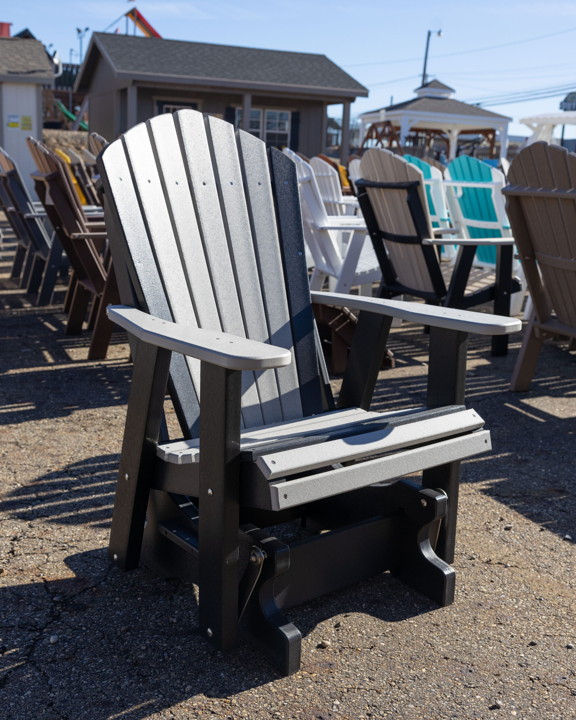 Rocking Chair Outdoor | 2' Adirondack Glider Chair