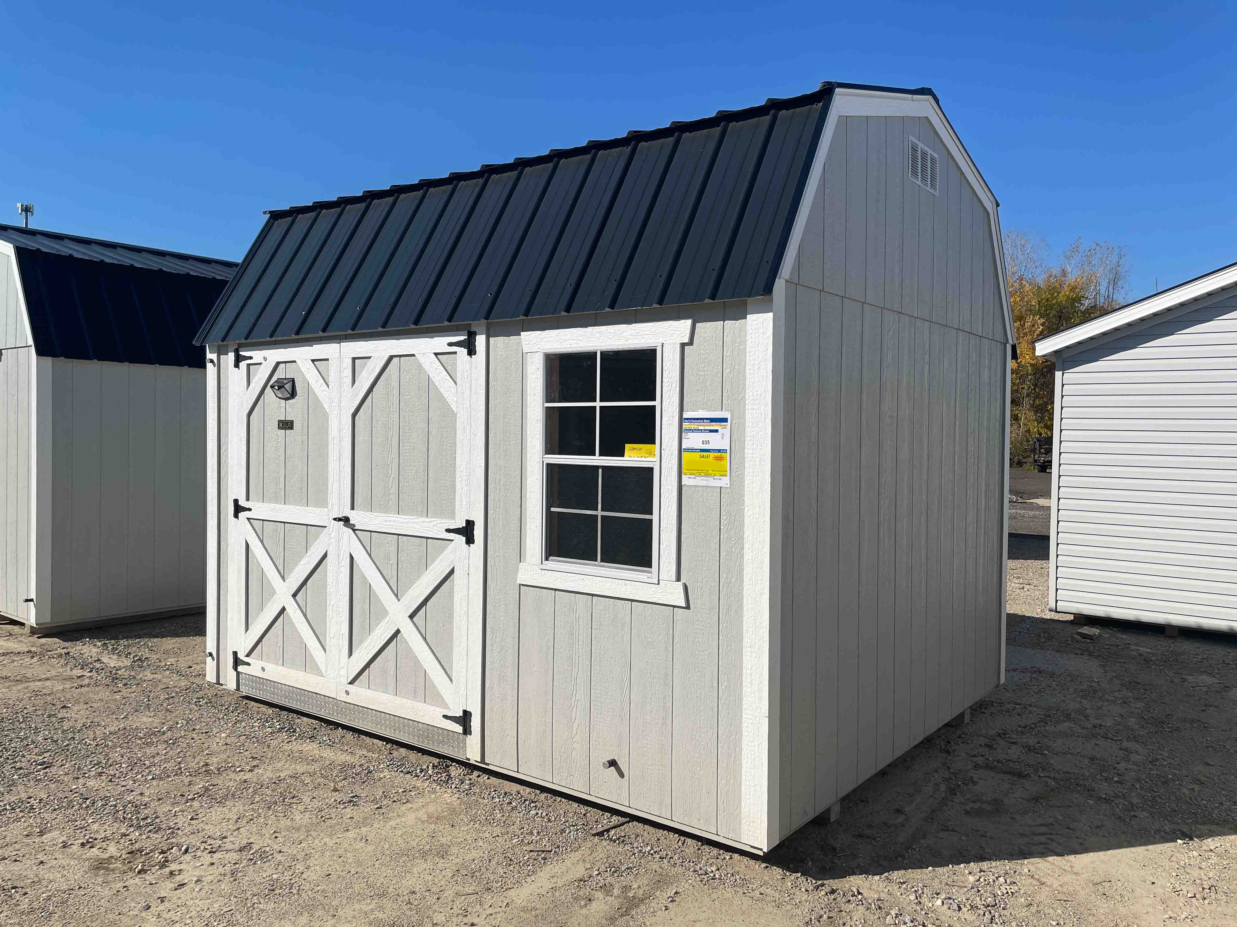 10x12 Executive Painted Barn Shed - Hartville Outdoor Products