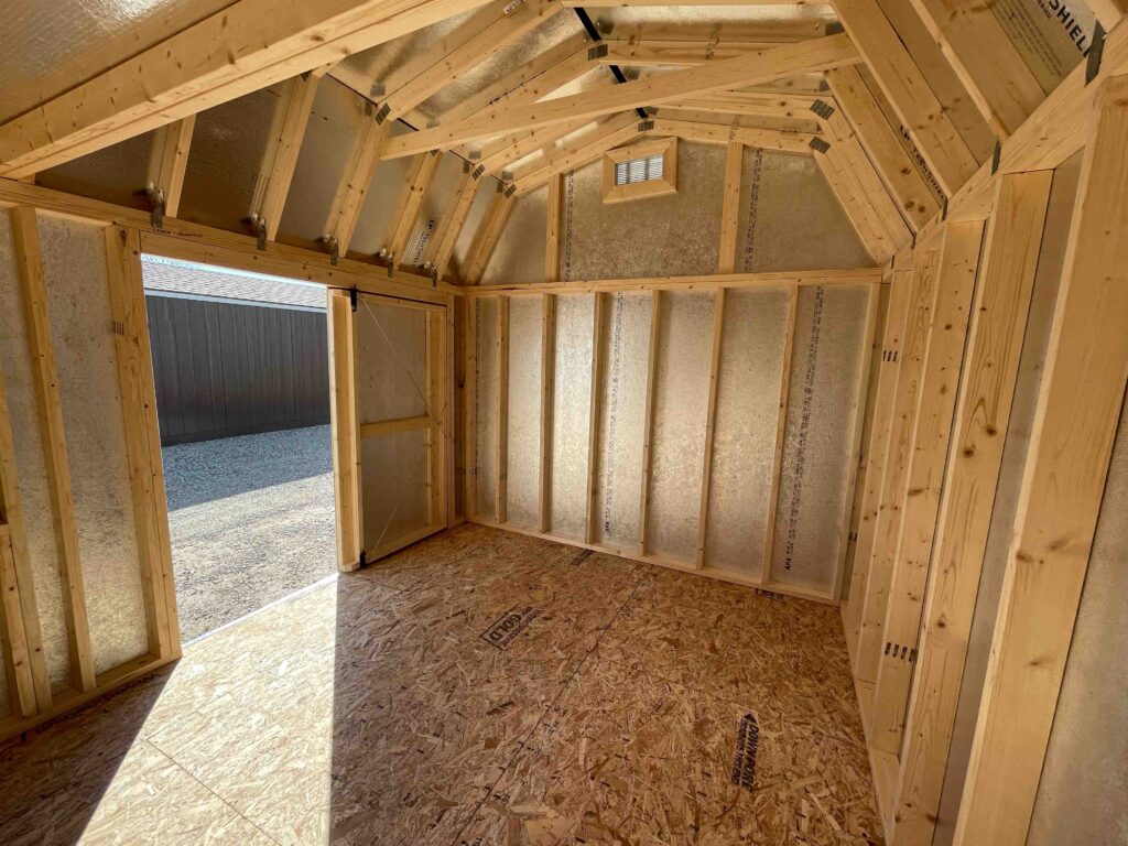 10x12 sheds with insulation
