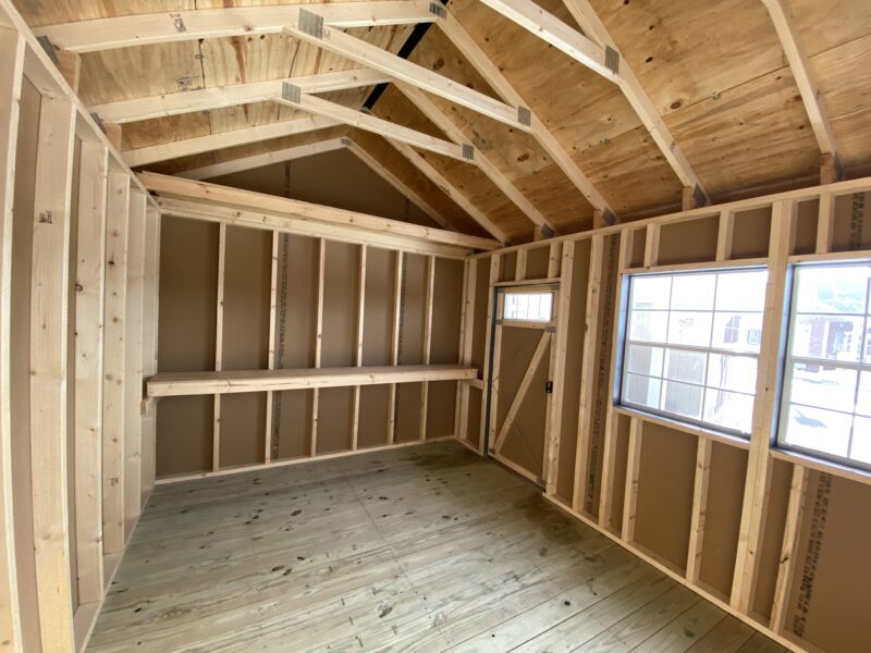 10x14 wooden shed with floor