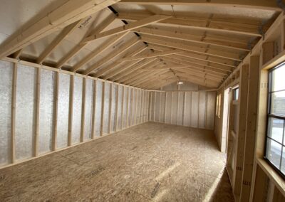 14x28 shed interior