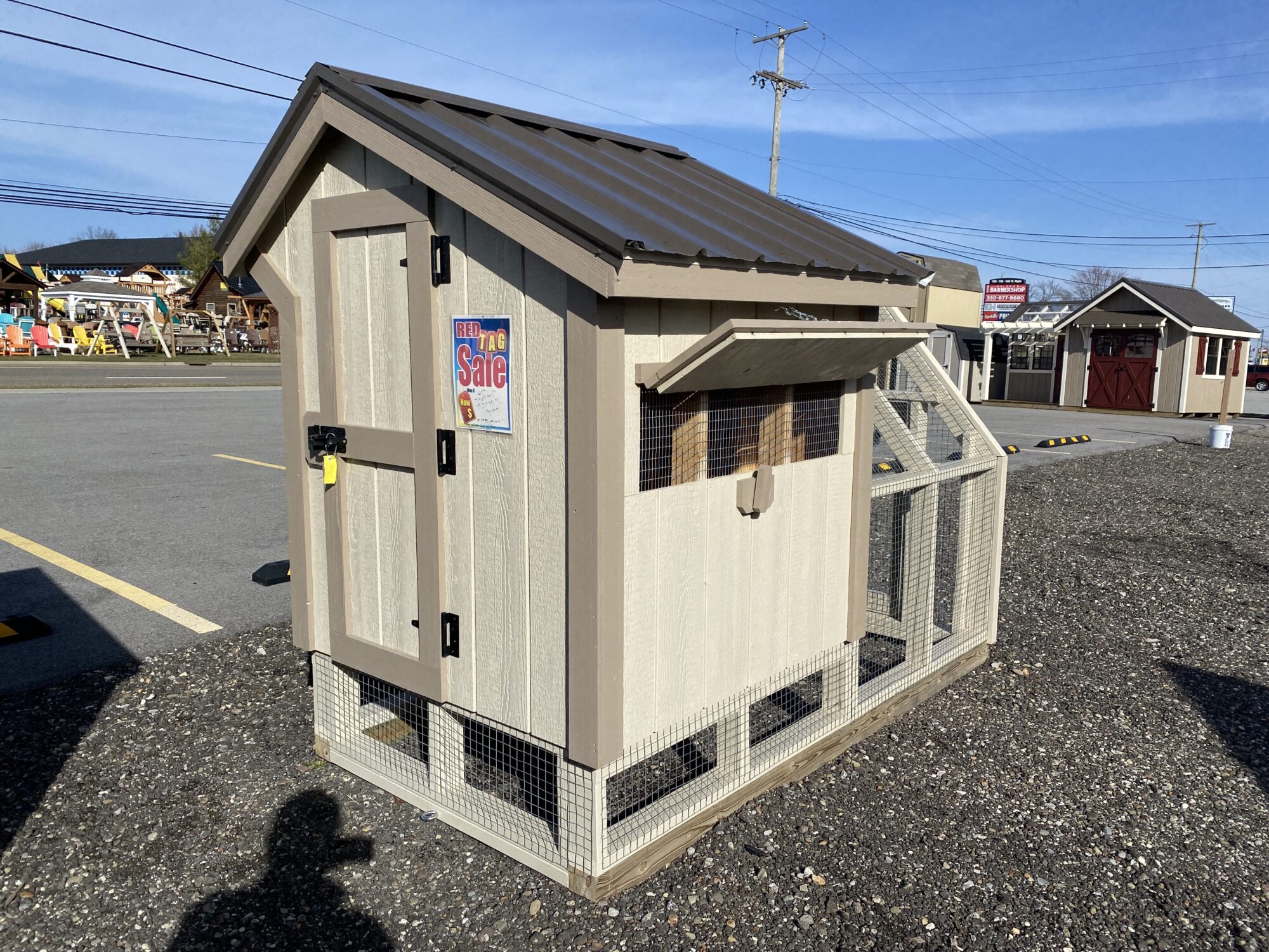 4x4 Chicken Coop with Run Hartville Outdoor Products