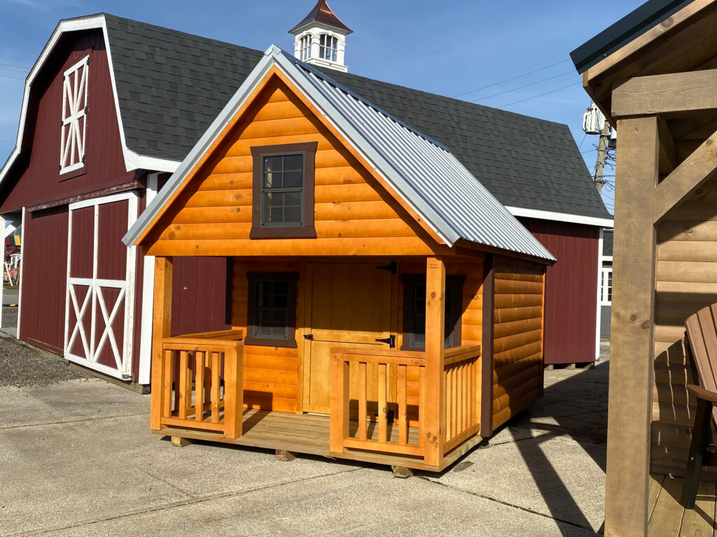 8x12 Log Playhouse Cabin