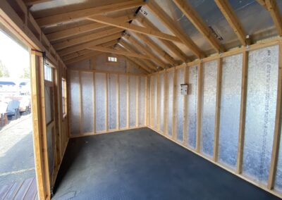 backyard wood storage sheds insulated