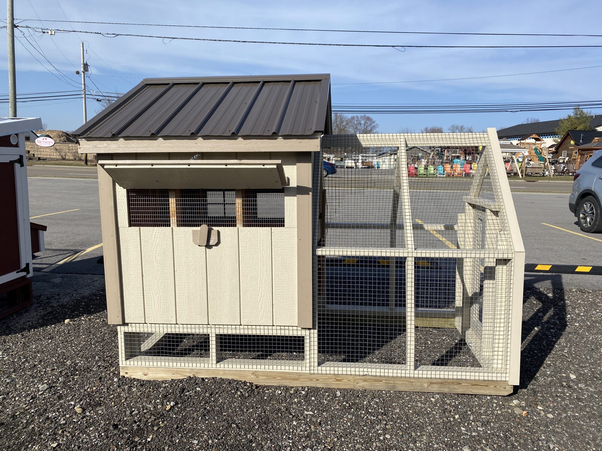4x4 Chicken Coop with Run Hartville Outdoor Products
