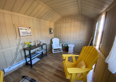 finishing shed interior