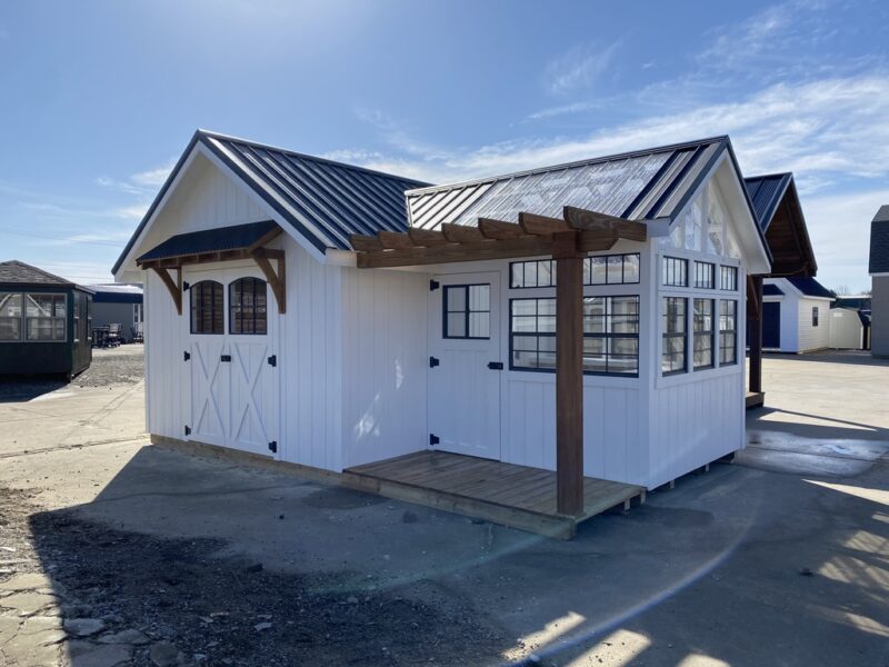 greenhouse storage shed combos