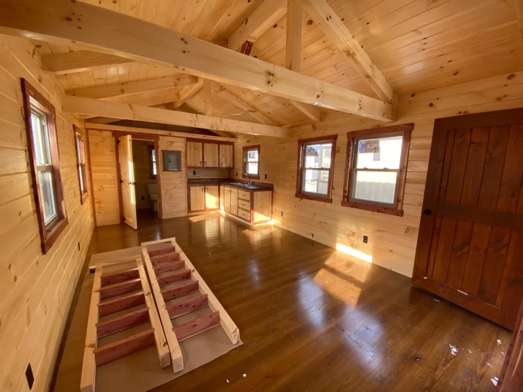 prefab log cabin for sale