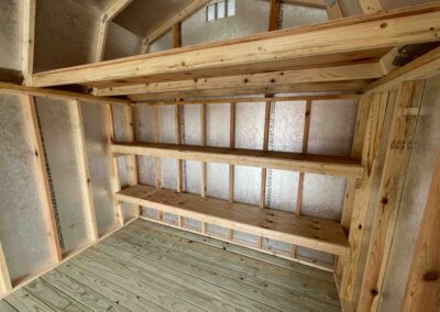 sheds with shelving