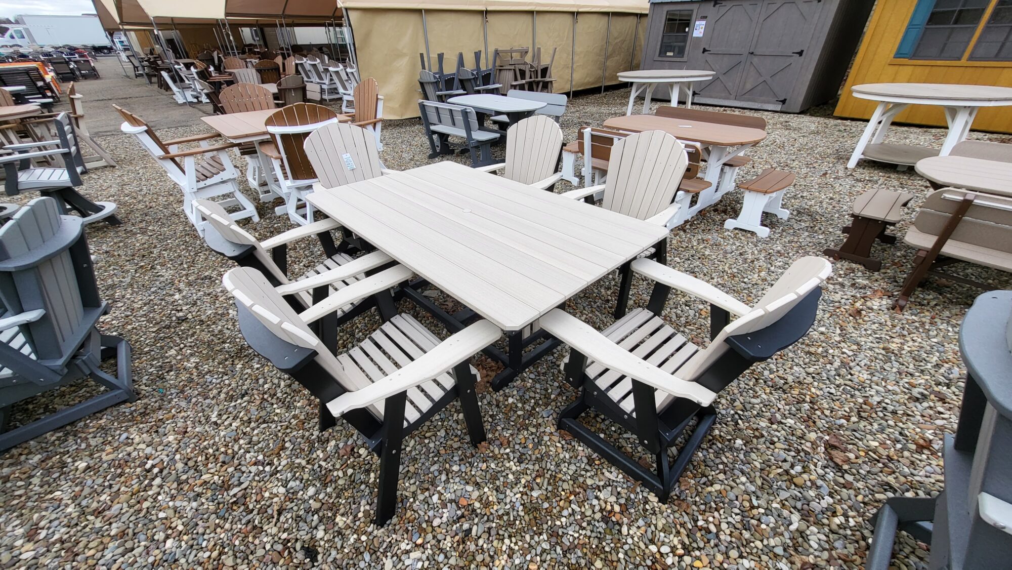 square outdoor dining table for 6 for sale