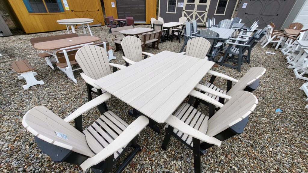 square outdoor dining table for 6 for sale in ohio