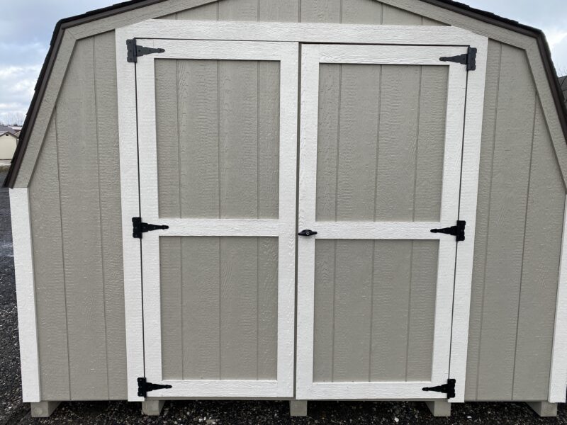 barn storage shed with double doors
