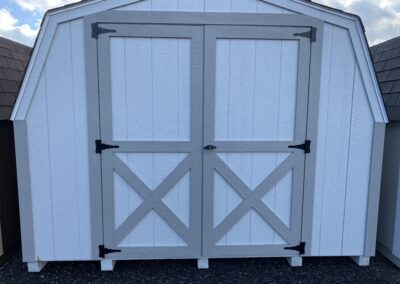barn style shed with double doors